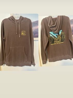 Size Small Independent Trading Company Old Row Outdoors Brown Hoodie